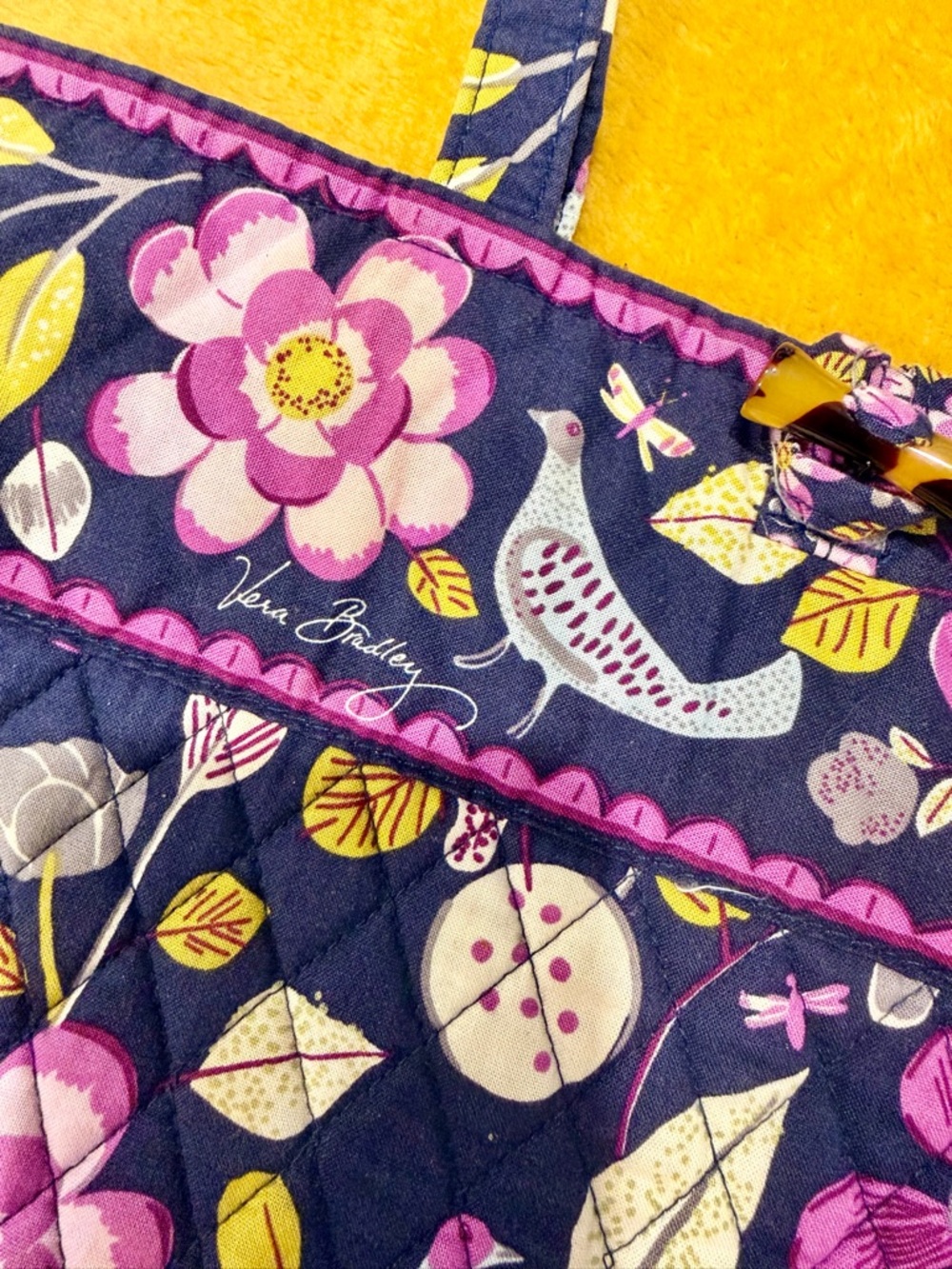 VERA BRADLEY 🐦 Nightingale 🐦 Floral pattern tote. - Picture 6 of 7